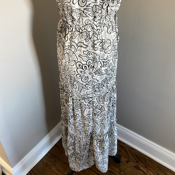 Who What Wear floral black white dress - Picture 7 of 11